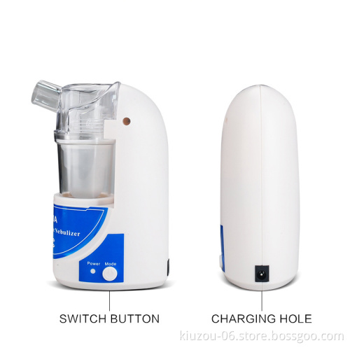 KIUZOU Home Ultrasonic Nebulizer Compact and Portable Inhalers Nebulizer Mist Discharge Asthma Inhaler Mini Atomizer (EU Plug)